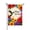 Color 4, variant on Amhnf Linen Garden Flag With Floral Wreath And Welcome Sign For Home Outdoor Garden Yard Decor 12x18 inch