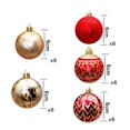 thumbnail image 3 of Bola plástica del logotipo de la Navidad de los ornamentos promocionales de la bola de la Navidad del diseño personalizado, 3 of 4
