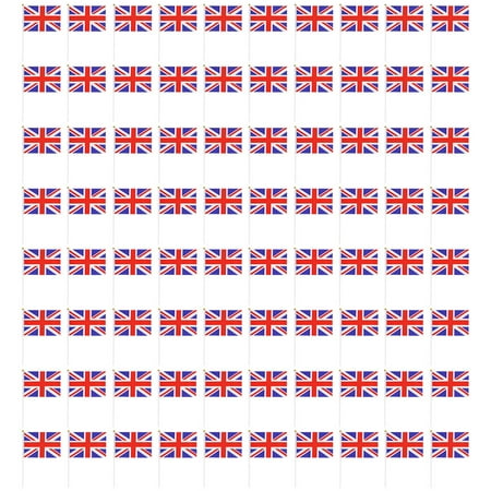 80 Pcs Handheld Union Jack Flag Small Mini Waving Compact Design Flags