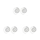 thumbnail image 2 of Sonducket Round Spiral Earrings Anniversary Gift Lady Popular Pedant Dangle Accessories Personality Use Decorations Ear Hanging Earring Type1 NO1, 2 of 6