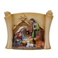 thumbnail image 3 of Estatua de la Sagrada Familia católica con pergamino religioso, decoración de mesa, colección navideña, escultura del nacimiento de Jesús, 5,5 x 1,7 x, 3 of 9