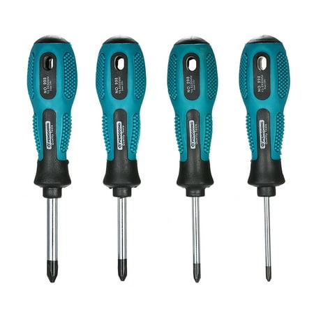 

Meterk 4PCS Screwdriver Set Magnetic Screw Driver Home Tool Kit for Household Appliances (Randomly Sent in Black or Silver )