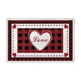 thumbnail image 2 of Valentine's Day Heart Doormat Romantic Festive Entryway Mat Non-Slip Bathroom Rug Durable Velvet Decor Sproof Washable Floor Mat for Home Decor, 2 of 6