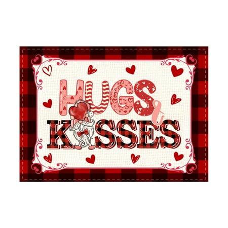 

Jungdeepe Outdoor Table Setting for 6 Dinner Place Mats for 6 Natural Table Fall Place Mats Indoor Plate Mat Glam Valentine s Day Linen Printed Placemat Festival Western Restaurant Heat