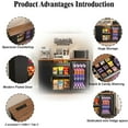thumbnail image 6 of GDLF Snack Bar Cabinet with Fridge Space, Snack Organizer with Storage and Candy Display Shelf, Coffee Station for Home Theater or Game Room, 51.2", Black, 6 of 9