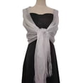 thumbnail image 7 of Walbest Elegant Bride Shawl Ultralight Solid Color Tassels Decor Evening Shawl for Women, 7 of 7