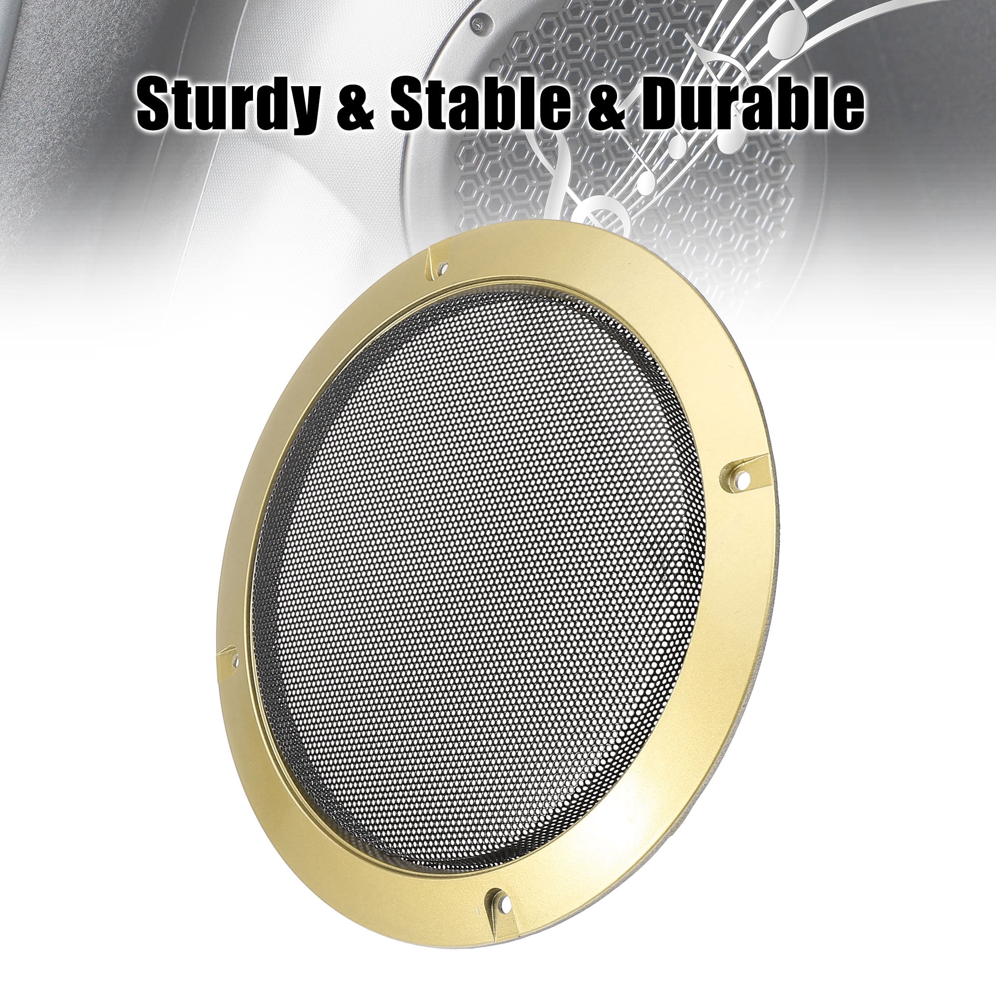 Unique Bargains 2pcs 6.5" Car Audio Speaker Cover Subwoofer Grill Horn Guard