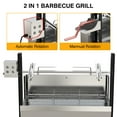 thumbnail image 4 of Ecojoy Rotisserie Grill Roaster, 132lbs Charcoal Grill Stainless Pig Lamb Spit Roaster Outdoor BBQ Grill with 25W Motor, Wind Baffle and Hand Crank, Black, 4 of 10