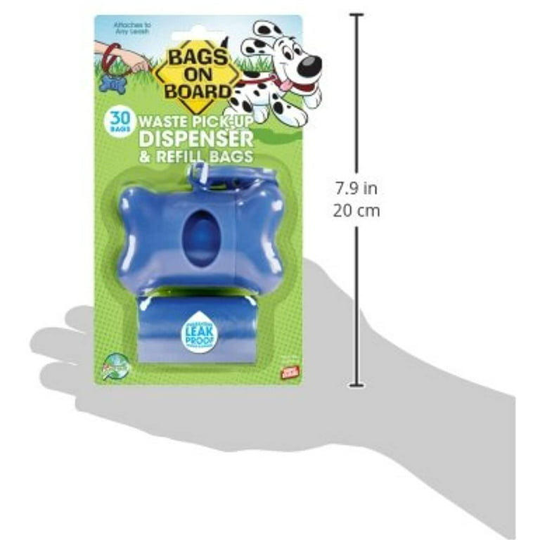 Bags on Board Dog Poop Bags Dispenser with Refill Bags