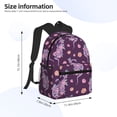 thumbnail image 2 of Wukai Snake And Flower Print Versatile Backpack,Laptop Backpack,School Backpack for Boys and Girls,Travel Backpack,Large Capacity School Bag, 2 of 6