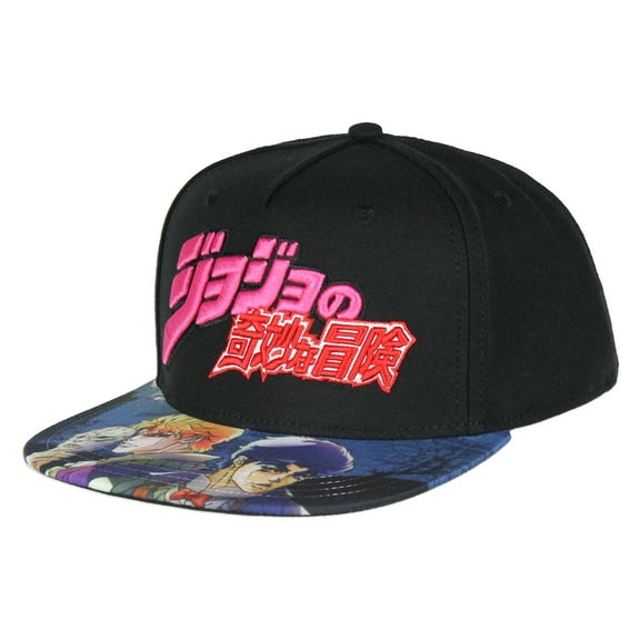JoJo's Bizarre Adventures Character Brim Embroidered Adjustable Adult Snapback Hat Cap OSFM