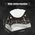 thumbnail image 5 of Sikiie Piano Keys With Musical Notes Leather Tissue Box Cover Rectangle, Long Tissue Box Cover, Tissue Box Holder, Tissue Holder for Bathroom, 5 of 7
