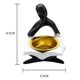 thumbnail image 5 of Quemador de incienso, estatua artesanal, adorno de incensario, figura decorativa de niña con forma de cono sentarse negro, 5 of 5