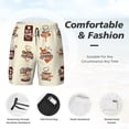 thumbnail image 4 of Kdxio Cooking With Love Print Men'S Swim Trunks With Compression Liner 7 Inch Inseam Quick Dry Swim Shorts, 4 of 7