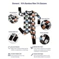 thumbnail image 3 of QEFJNO Bamboo Viscose Baby Boys One-Piece Footies Pajamas, Zipper Romper with Mitten, Footless Sleepers - Dinosaur, 3 of 8