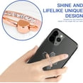 thumbnail image 2 of 2 Pcs Transparent Phone Ring Stand Holder Cell Phone Ring Holder Finger Grip 360 Degree Rotation (Rose Gold & Diamond-4), 2 of 5