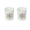 thumbnail image 3 of Bougie Parfumée En Pot Blanc Mat 7 Oz (Flocon De Neige) (Forêt Sacrée) - Lot De 2, 3 of 4