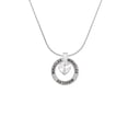 thumbnail image 2 of Delight Jewelry Clear Crystal Heart Miracles Ring Charm Necklace, 18", 2 of 4