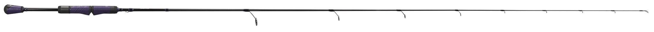 Team Lew's Pro TI Speed Stick Spinning Fishing Rod, 6-Foot 10-Inch Med Power XF Action Rod, Black/Purple