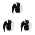 thumbnail image 2 of Resin Halloween Cat Figurine – Witch Hat Moon Pumpkin Statue for Tabletop, Mantel, Shelf, Desk, and Cake Decor (Set of 3), 2 of 5