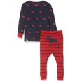 thumbnail image 3 of Ensemble de Pyjama Mini à Manches Longues en Coton Biologique pour Garçons, Orignal Rouge, 12-18 Mois, 3 of 3