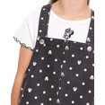 thumbnail image 3 of Minnie Mouse Girls Graphic Ribbed Tee and Denim Jumper Dress Set, 2 Piece, Sizes 4-12, 3 of 10