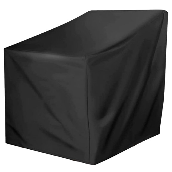 ETEREAUTY Black Rocking Chair Cover, Polyester Outdoor Patio Furniture Protector