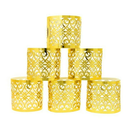 

JISUSAISHI 50Pcs Napkin Rings for Wedding Table Decoration Skirt Princess Prince Rhinestone Gold Napkin Rings Holder Party Supplies