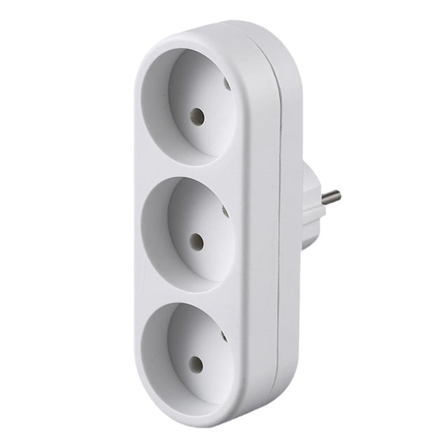 EU Ground Wall Socket Adapter Plug Extension Power Outlet Converter Hot Y3 Y9C6
