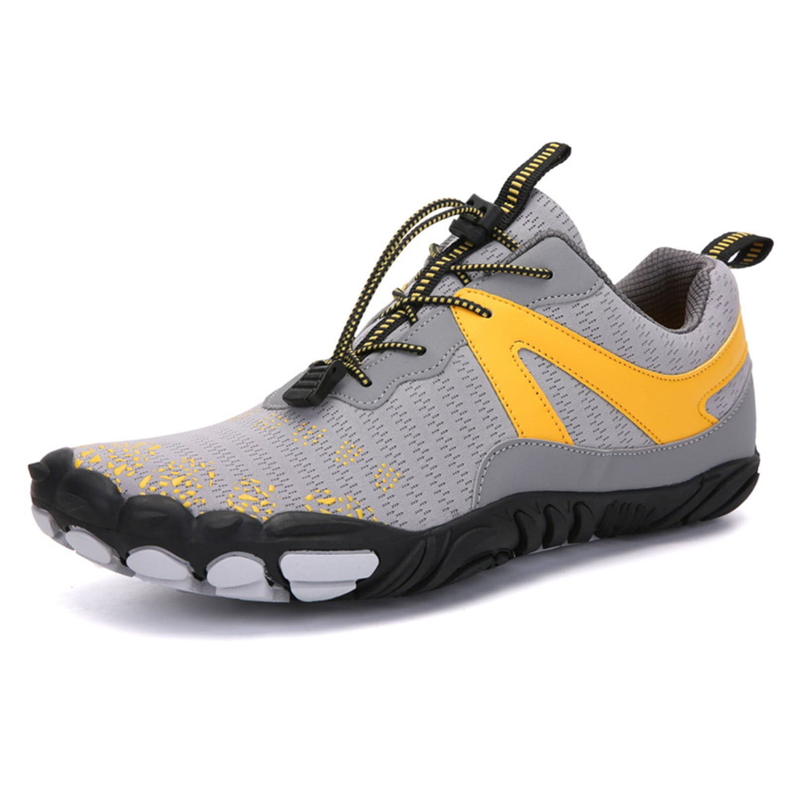 Womens Barefoot Quick Dry Water Hiking Shoes Breathable Lightweight Non Slip Trail Outdoor Athletic Sneakers Gray,Size 5.5