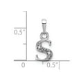 thumbnail image 2 of 14K White Gold Charm Pendant Themed Diamond Round 15 mm 8, 2 of 3