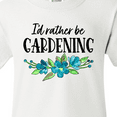 thumbnail image 4 of Inktastic I'd Rather Be Gardening Blue Flowers Youth T-Shirt, 4 of 5