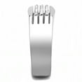 thumbnail image 2 of Anillo Color Plata Para Hombres de Acero Inoxidable Diamantes Tres Lineas, 2 of 5