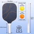 thumbnail image 4 of Pickleball Paddles Set Of 2, Fiberglass Surface, Adventure Map Print, 4 Balls & Bag, 4 of 5