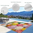thumbnail image 3 of Watercolor Chrysanthemum Outdoor Rug for Patio/Deck/Porch, Non-Slip Large Area Rug 4 x 6 Ft, Vintage Abstract Oil Painting Floral Indoor Outdoor Rugs Washable Area Rugs, Camping Rug Carpet Runner, 3 of 8