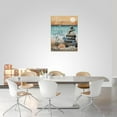 thumbnail image 5 of Inspirational Coastal Beach Canvas Wall Art Ocean Sunset Zen Stones Wall Decor Life Quotes Pictures Painting Prints Framed Artwork Decor for Bedroom Bathroom Living Room 12"x16", 5 of 6