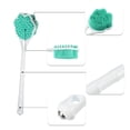 thumbnail image 3 of Unique Bargains 1 Pc Double Side Long Handle Bath Brush Back Scrubber for Shower 15.75" Length Green, 3 of 6