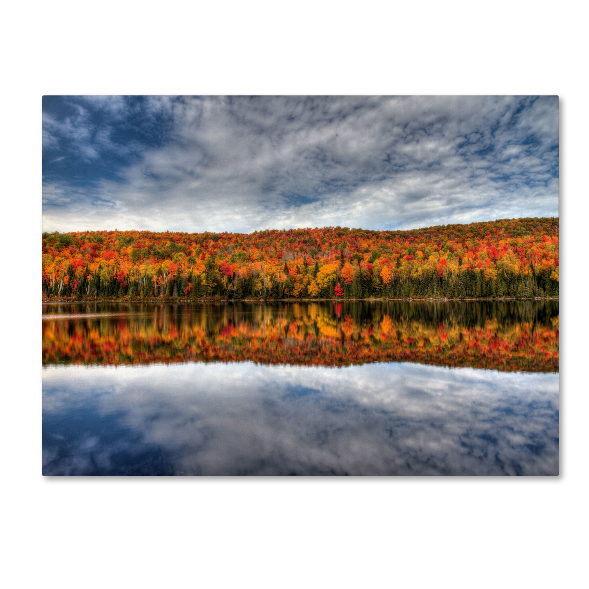 Trademark Fine Art 'Autumn Reflection' 14" x 19" Canvas Art (PL0008-C1419GG)