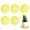 Yellow, variant on CCOCC 5 Pcs Plant Tray,Thickened Reinforced Edges Plant Saucers for Indoors,Elegant Frosted Texture Plant Plate,Yellow