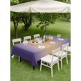 thumbnail image 5 of Khaki Dark Purple Ombre Outdoor Tablecloth with Umbrella Hole, Modern Abstract Art Gradient Spillproof Waterproof Outdoor Table Cover, Patio Tablecloths for Party Picnic Camping, Rectangle 60"x120", 5 of 9