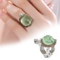 thumbnail image 1 of Anillo de tortuga para mujeres y niñas, anillo de tortuga con animales de cristal, joyería para el día de la madre, regalos para mamá, 1 of 10