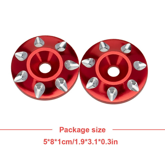 mmirethe 2 Pièces RC Joint de Voiture Robuste Pratique Entretoise de Protection de Queue Utile Joints de Queue pour 1/10 Voiture Rouge
