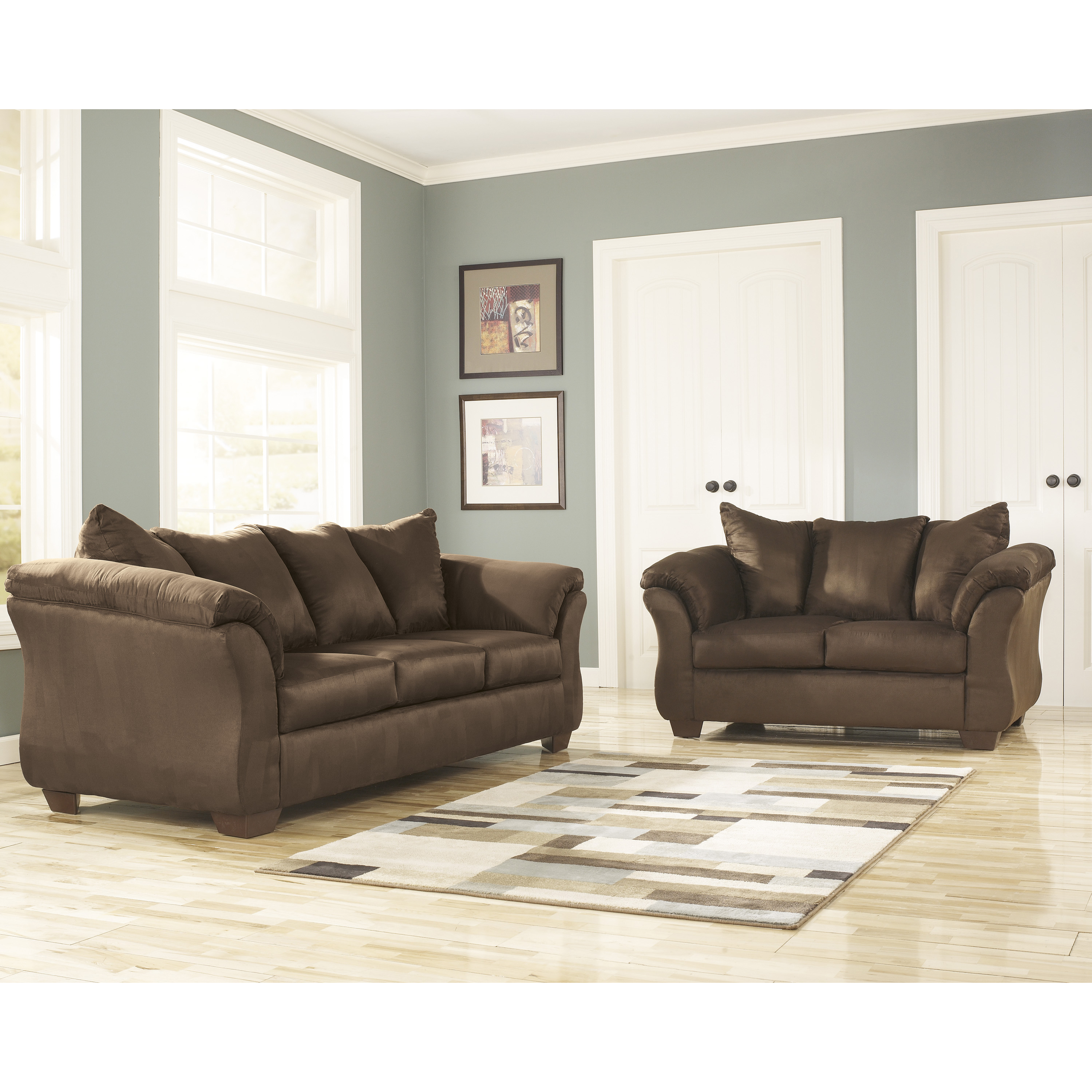 Signature Design by Ashley Darcy Living Room Set in Fabric Walmart