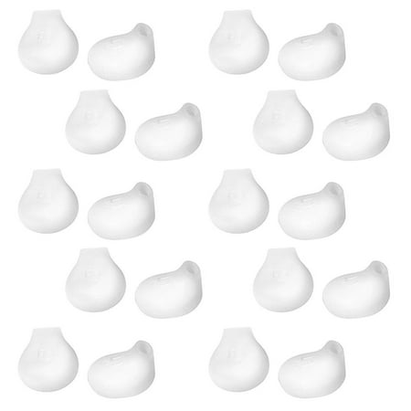 [Clearance!]20 Pieces Samsung Earbud Covers Silicone Tips Replacement Ear Gels Buds for Samsung Galaxy Note 5/Note 7/S7/S6/S6 Edge Earbuds,White Color