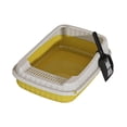 thumbnail image 4 of Caja de arena para gatos con parte superior abierta y lado alto, contenedor de arena para gatos, gato amarillo, 4 of 9