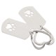 thumbnail image 2 of 2 llaveros conmemorativos de acero inoxidable para mascotas, colgante de recuerdo con huella de pata, para cenizas de perro y gato, joyería con placa de identificación para amantes de las mascotas., 2 of 7