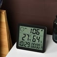 thumbnail image 7 of Hygrometer under $5! Yannianjz Digital Indoor Thermometer Hygrometer, Temperature Humidity Monitor with LCD Display, Room Thermometer for Home Office, Tabletop Hygrometer with High Low Records, 7 of 7