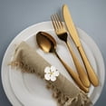 thumbnail image 3 of Juego De 6 Uds. De Servilleteros De Flores, Servilletero Dorado, Servilletero Blanco Floral, Hebillas, Decoración De Mesa De Cena Para Boda, Fiesta, Acción De Gracias Methold HA036652-00, 3 of 6
