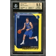 Luka Doncic Rookie Card 2018-19 Hoops Yellow #268 BGS 9.5 (10 9.5 9.5 9)
