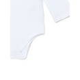 thumbnail image 3 of Garanimals Baby Girls Ruffle Shoulder Ribbed Bodysuit with Long Sleeves, Sizes 0-24 Months, 3 of 3